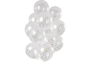 Ballonnen Origami 4 jaar 30cm - 12 stuks