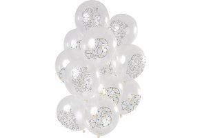 Ballonnen Origami 6 jaar 30cm - 12 stuks