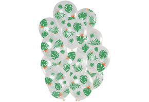 Ballonnen Tropical Leaves 30cm - 15 stuks