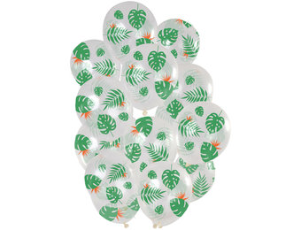 Ballonnen Tropical Leaves 30cm - 15 stuks