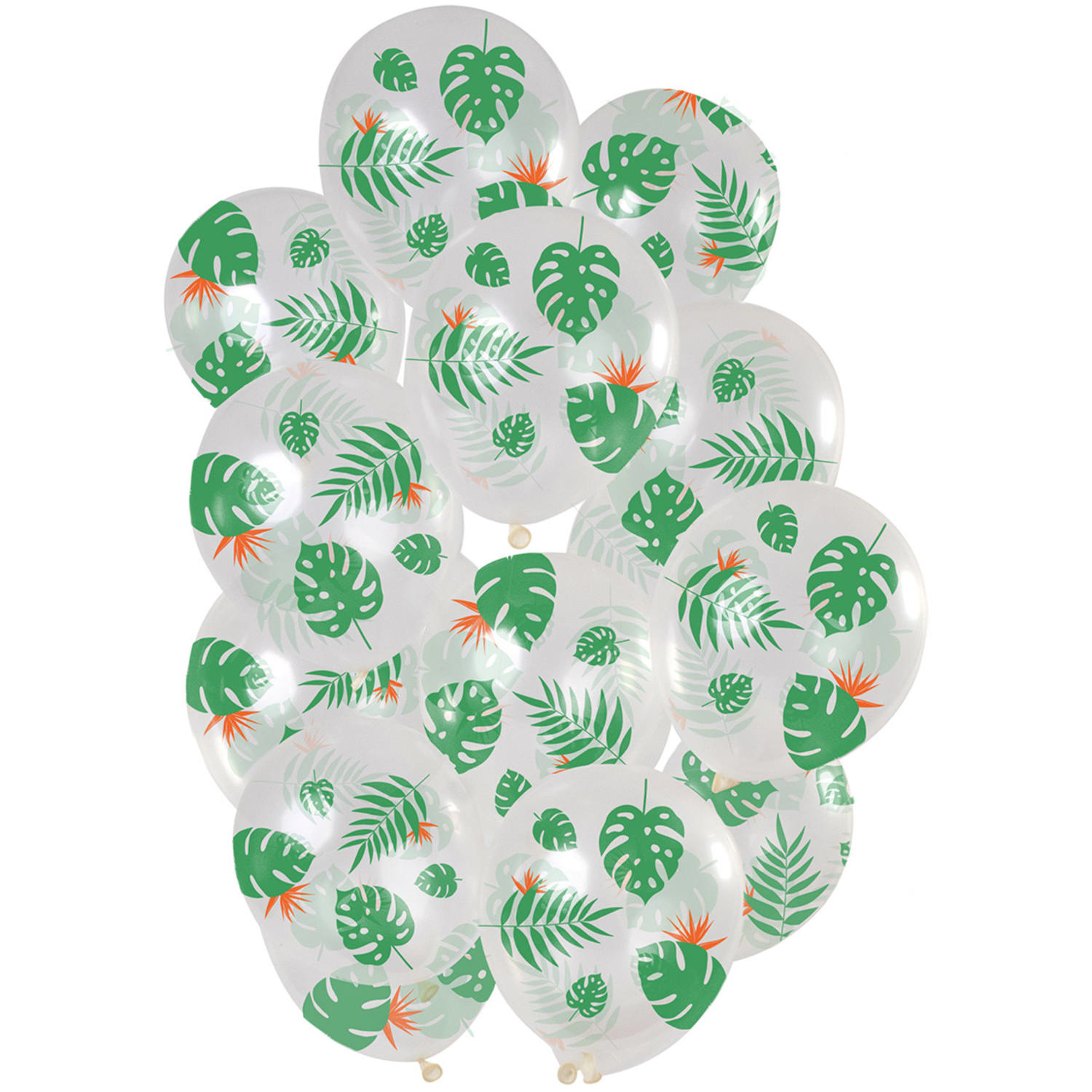 Ballonnen Tropical Leaves 30cm - 15 stuks