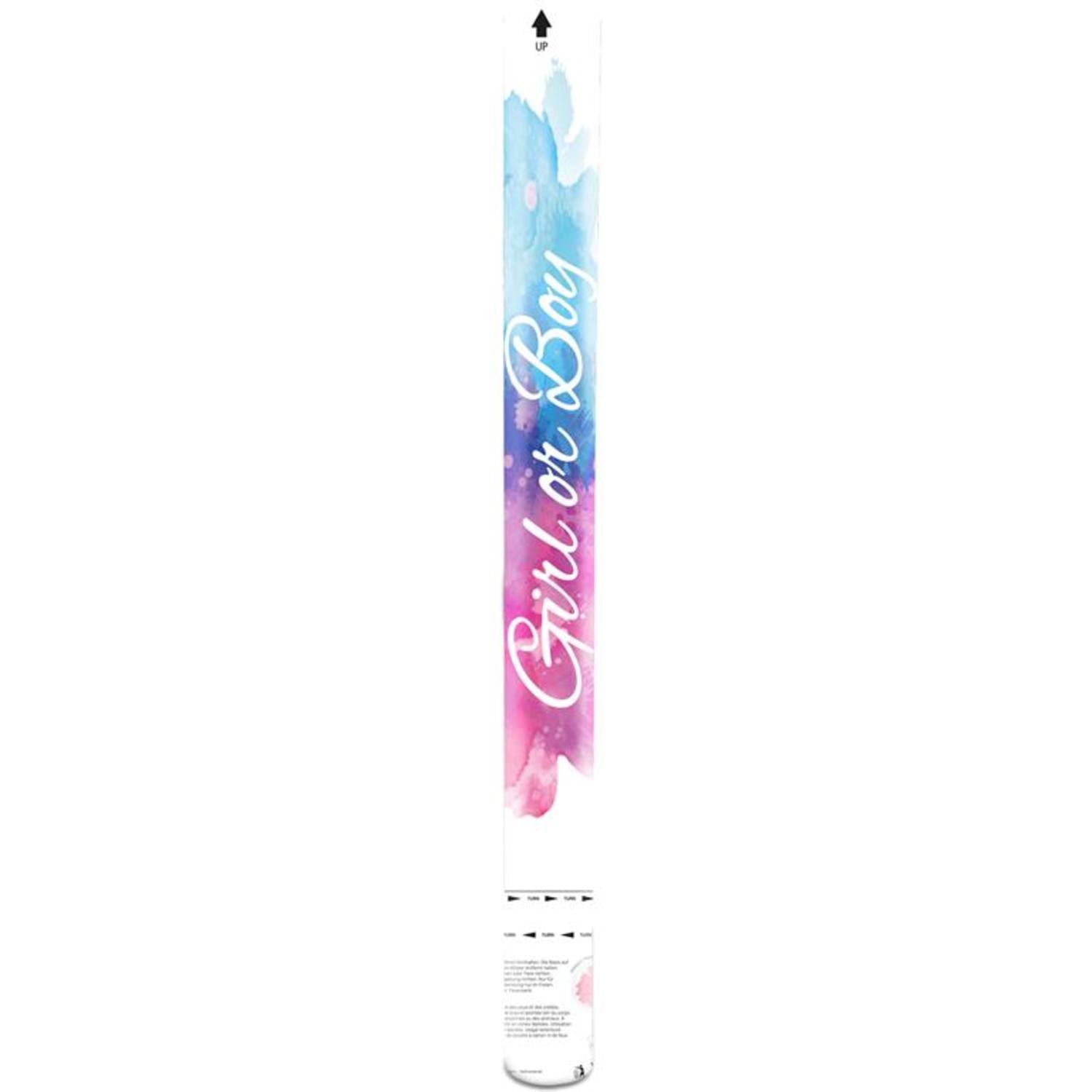 Party Popper Gender Reveal GIRL 57cm - per stuk