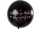Ballon Gender Reveal Jongen Metallic - 90 cm