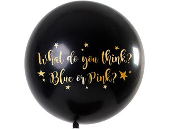 Ballon Gender Reveal Meisje Metallic - 90 cm