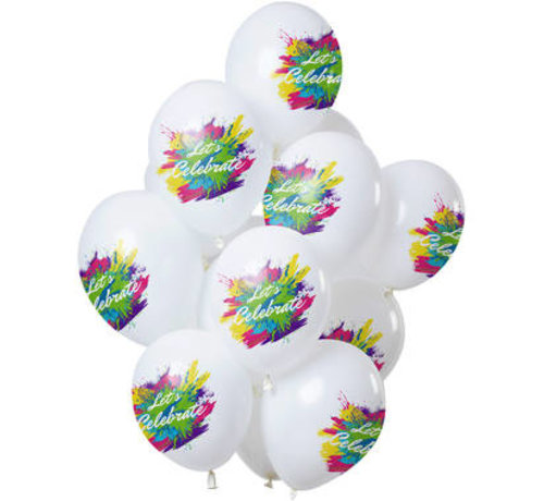Ballonnen Color Splash Let's Celebrate - 12 stuks