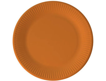 Borden Papier Composteerbaar Oranje - 8 stuks