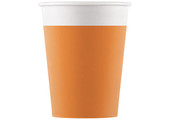 Bekers Papier Composteerbaar Oranje - 8 stuks