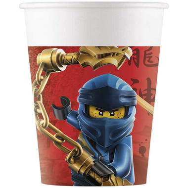 Bekers Papier Composteerbaar Lego Ninjago - 8 stuks