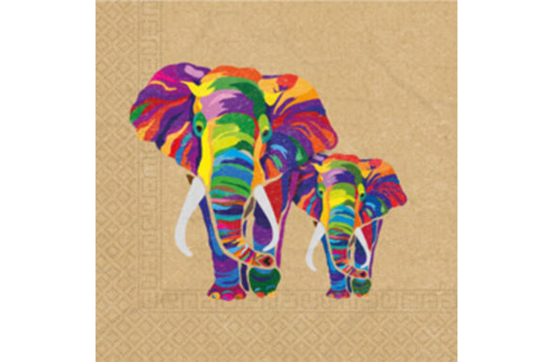 Servetten Papier Composteerbaar Olifant - 20 stuks