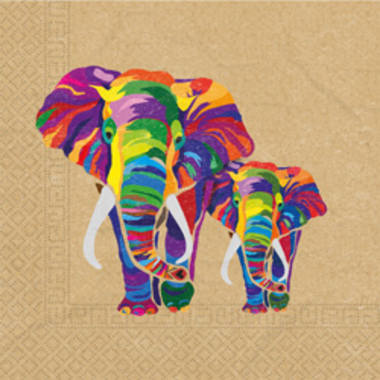 Servetten Papier Composteerbaar Olifant - 20 stuks