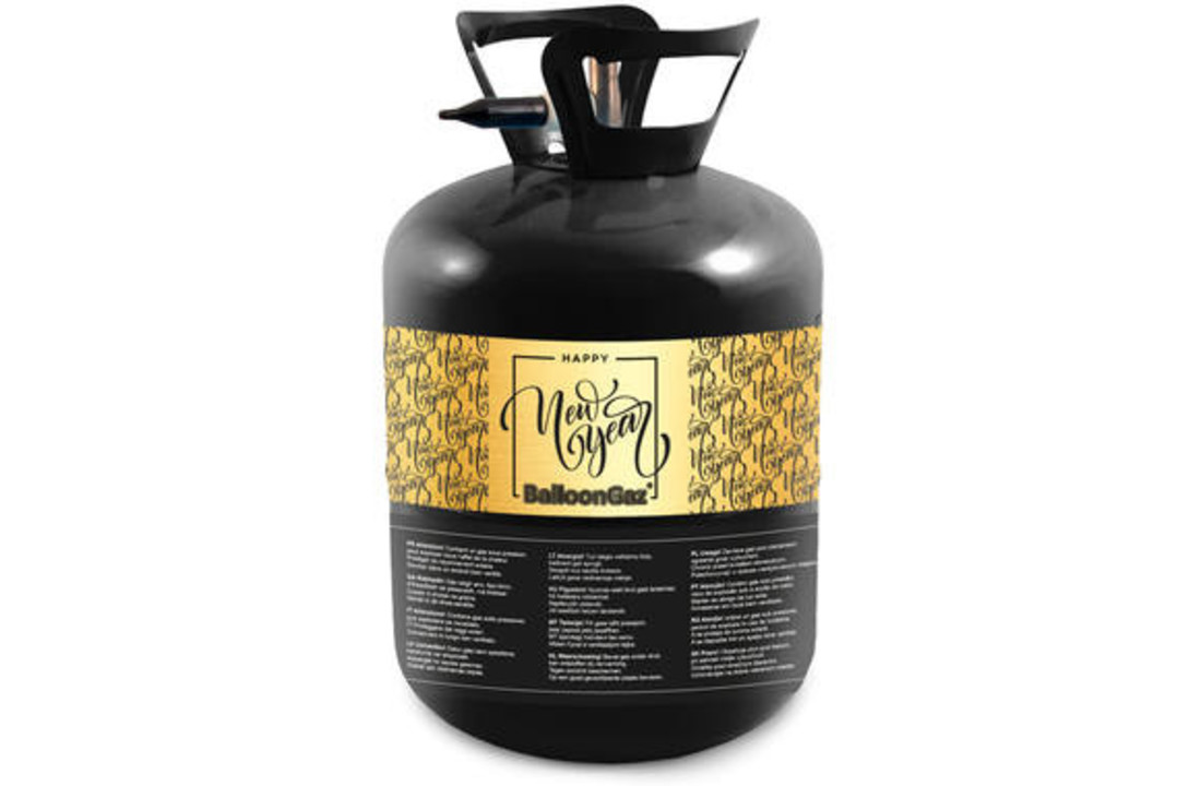 Helium tank 'Happy New Year' met Ballonnen en Lint