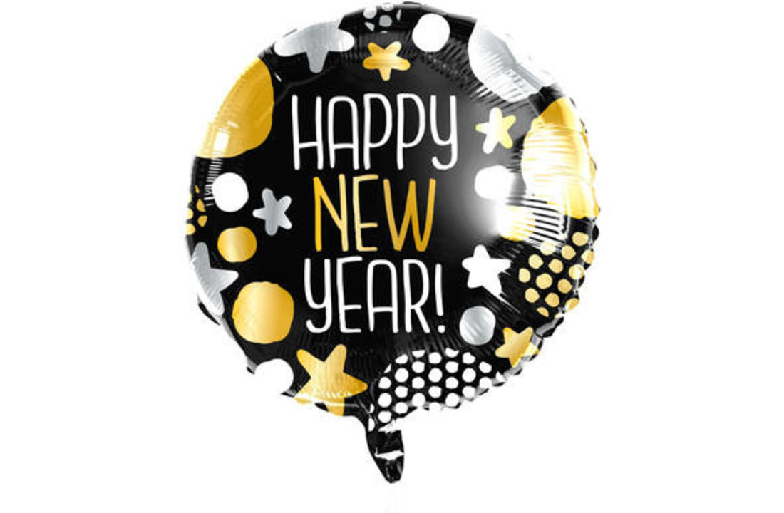 Helium tank 'Happy New Year' met Ballonnen en Lint