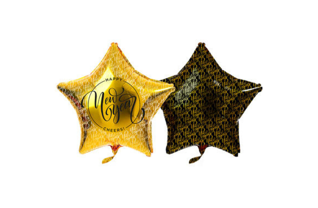 Helium tank 'Happy New Year' met Ballonnen en Lint