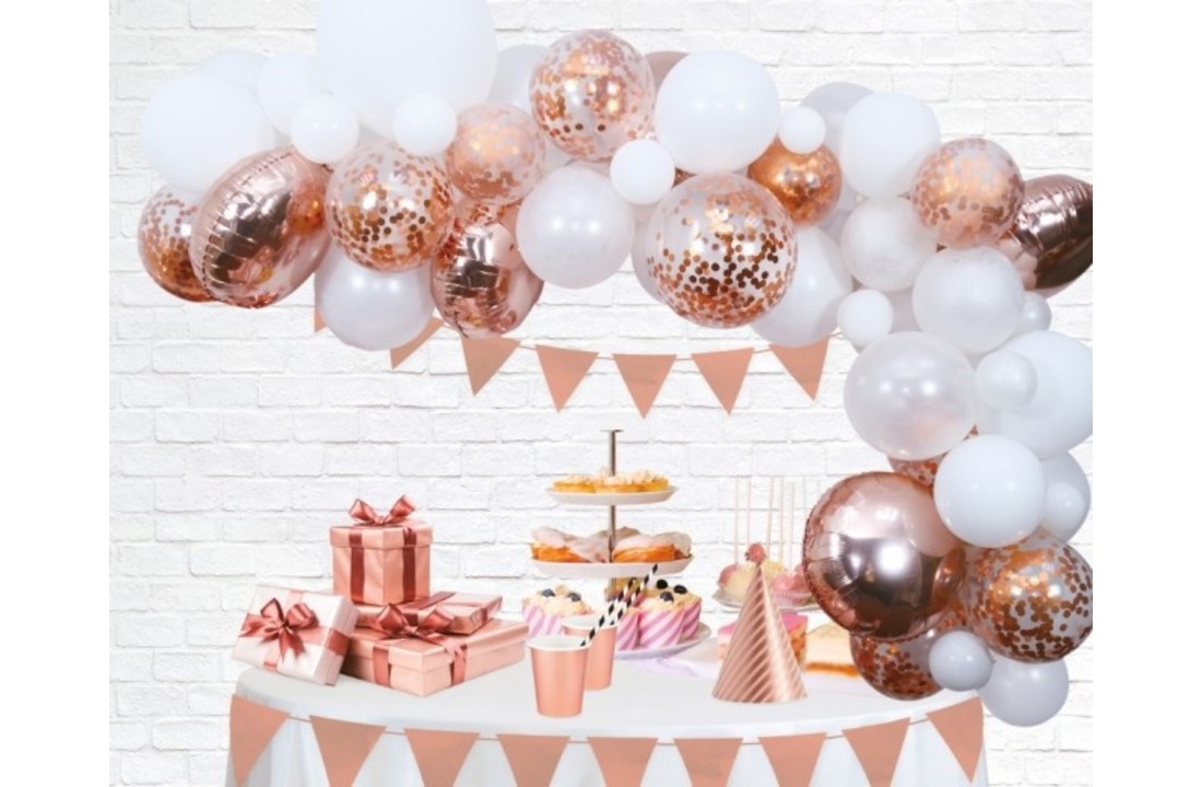 Ballonnenboog Rose goud DIY - 4 meter