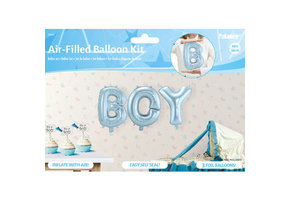 Letter ballonnen set BOY blauw - 36 cm