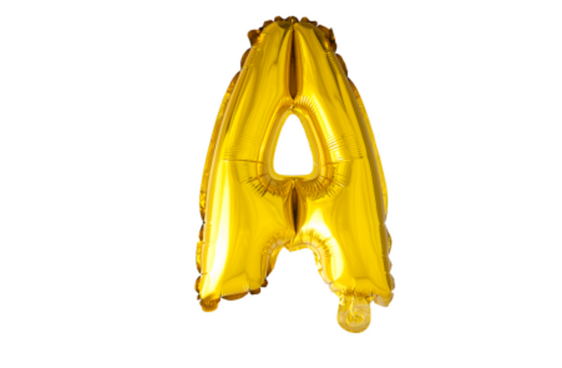 Letter Ballon A Goud - 41cm