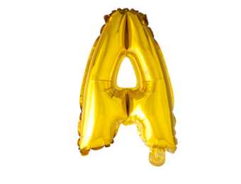 Letter Ballon A Goud - 41cm