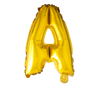 Letter Ballon A Goud - 41cm