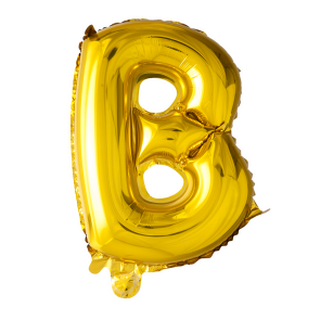 Letter Ballon B Goud - 41cm