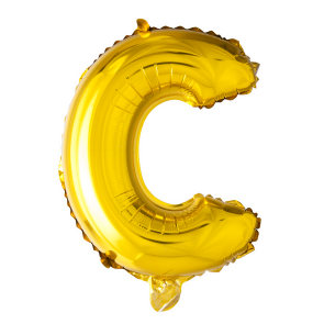 Letter Ballon C Goud - 41cm