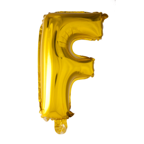 Letter Ballon F Goud - 41cm