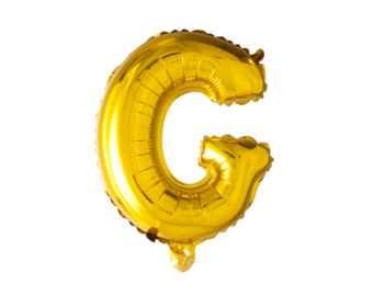 Letter Ballon G Goud - 41cm