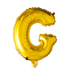 Letter Ballon G Goud - 41cm