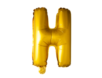 Letter Ballon H Goud - 41cm