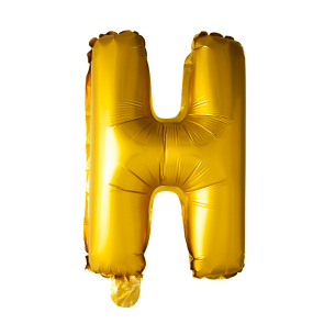 Letter Ballon H Goud - 41cm