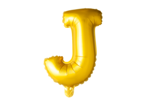 Letter Ballon J Goud - 41cm