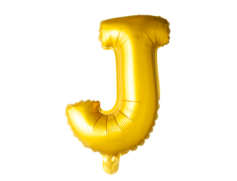 Letter Ballon J Goud - 41cm