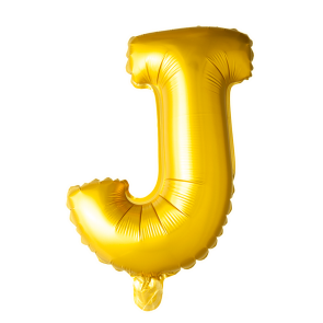 Letter Ballon J Goud - 41cm