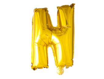 Letter Ballon N Goud - 41cm