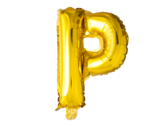 Letter Ballon P Goud - 41cm