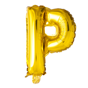 Letter Ballon P Goud - 41cm