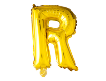 Letter Ballon R Goud - 41cm
