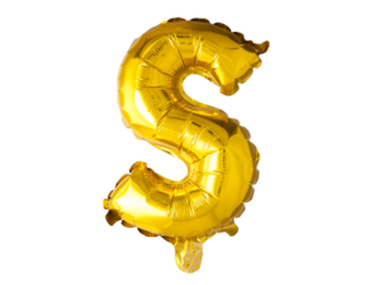 Letter Ballon S Goud - 41cm