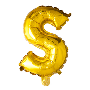 Letter Ballon S Goud - 41cm
