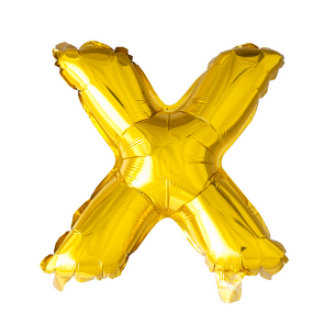 Letter Ballon X Goud - 41cm