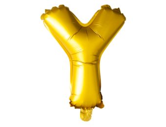 Letter Ballon Y Goud - 41cm