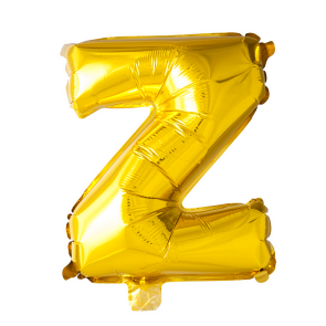 Letter Ballon Z Goud - 41cm