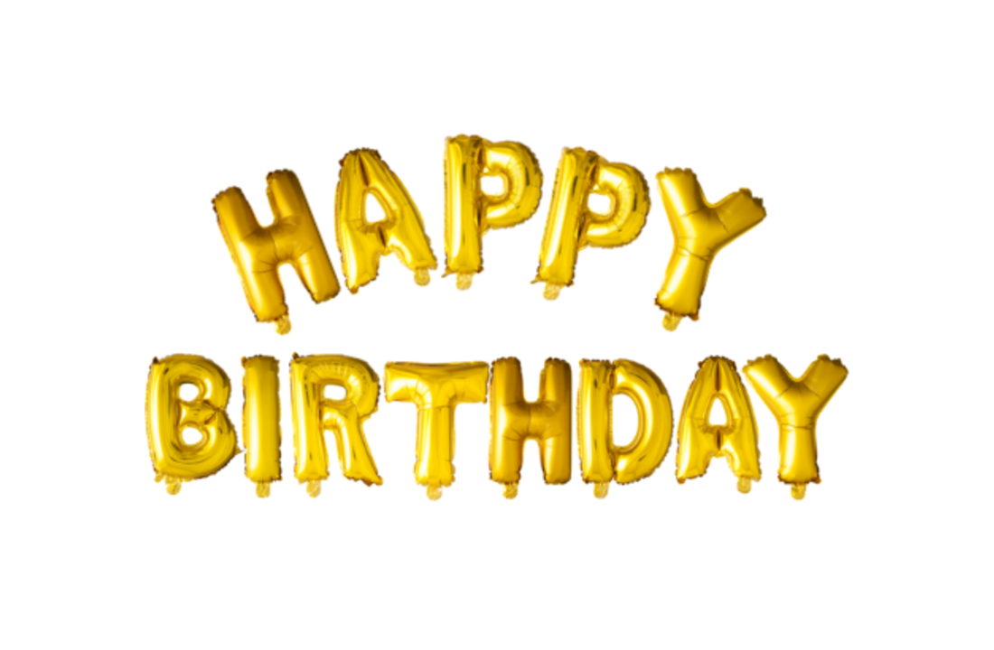 Happy Birthday Letter Ballonnen Set Goud - 41cm