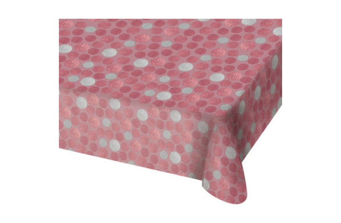 Glossy Roze Tafelkleed - 130x180cm
