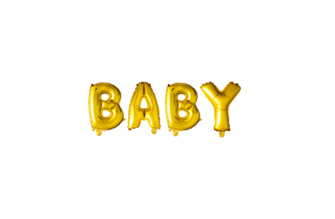 Baby Ballonnen Set Goud - 41cm
