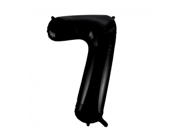 Cijfer Ballon Zwart 7 - 86cm