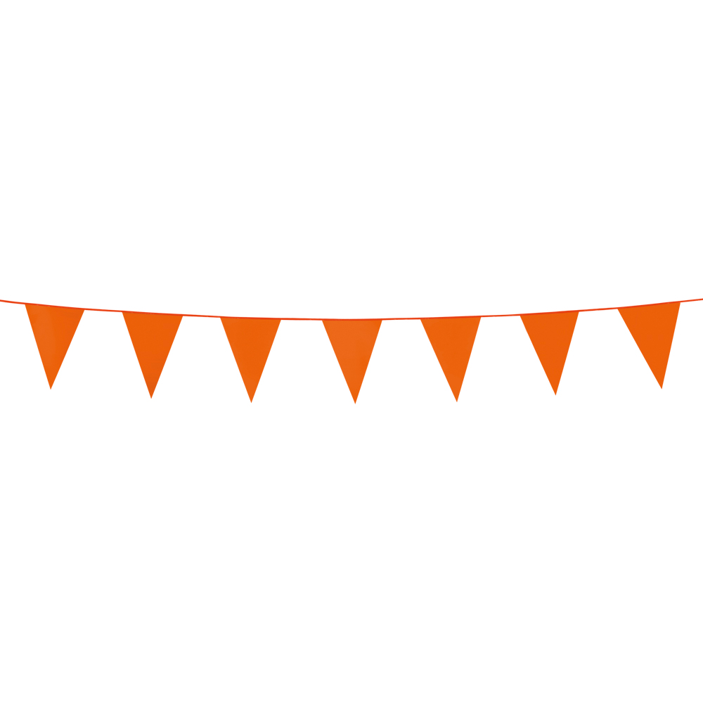 Mini vlaggenlijn oranje - 3 meter