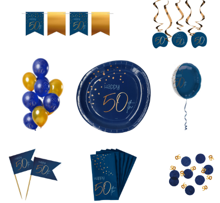 Luxe feestpakket 50 jaar voor hem