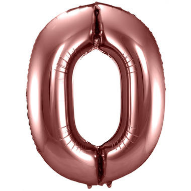 Cijfer Ballon Brons 0 - 86cm