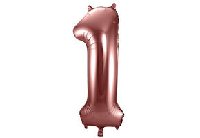 Cijfer Ballon Brons 1 - 86cm