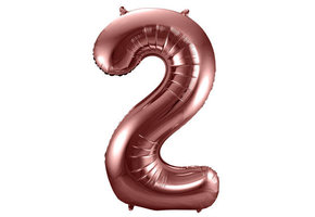 Cijfer Ballon Brons 2 - 86cm